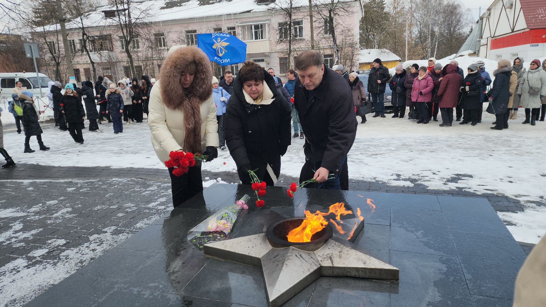 шатура, митинг, вов, сталинградская битва, вечный огонь, митинг памяти,