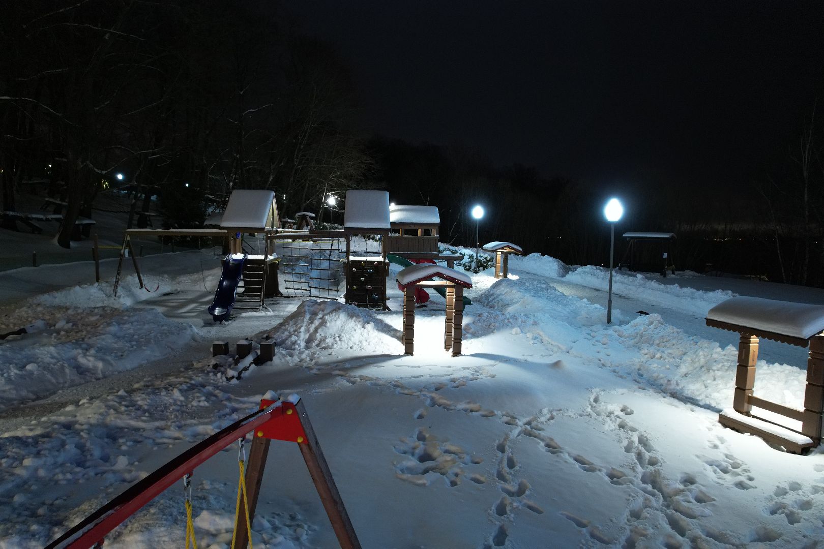 видео с коптера, курорт, лыжи,