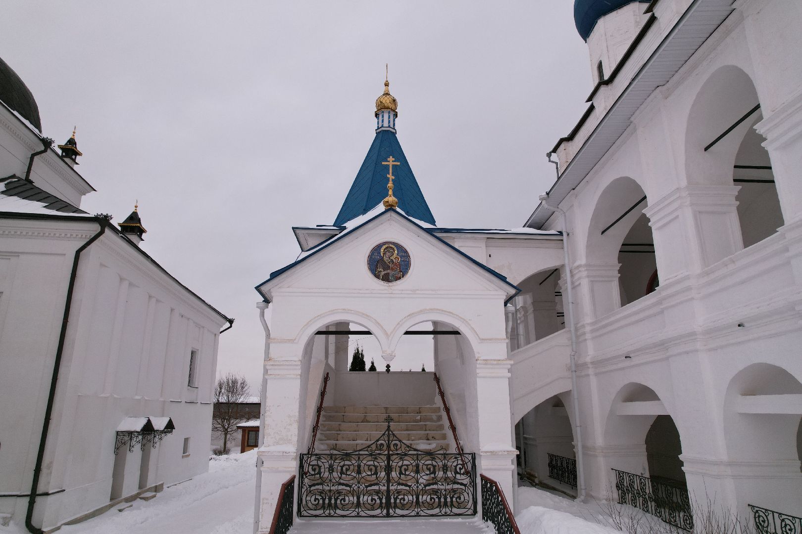 видео с коптера, монастырь, серпухов,