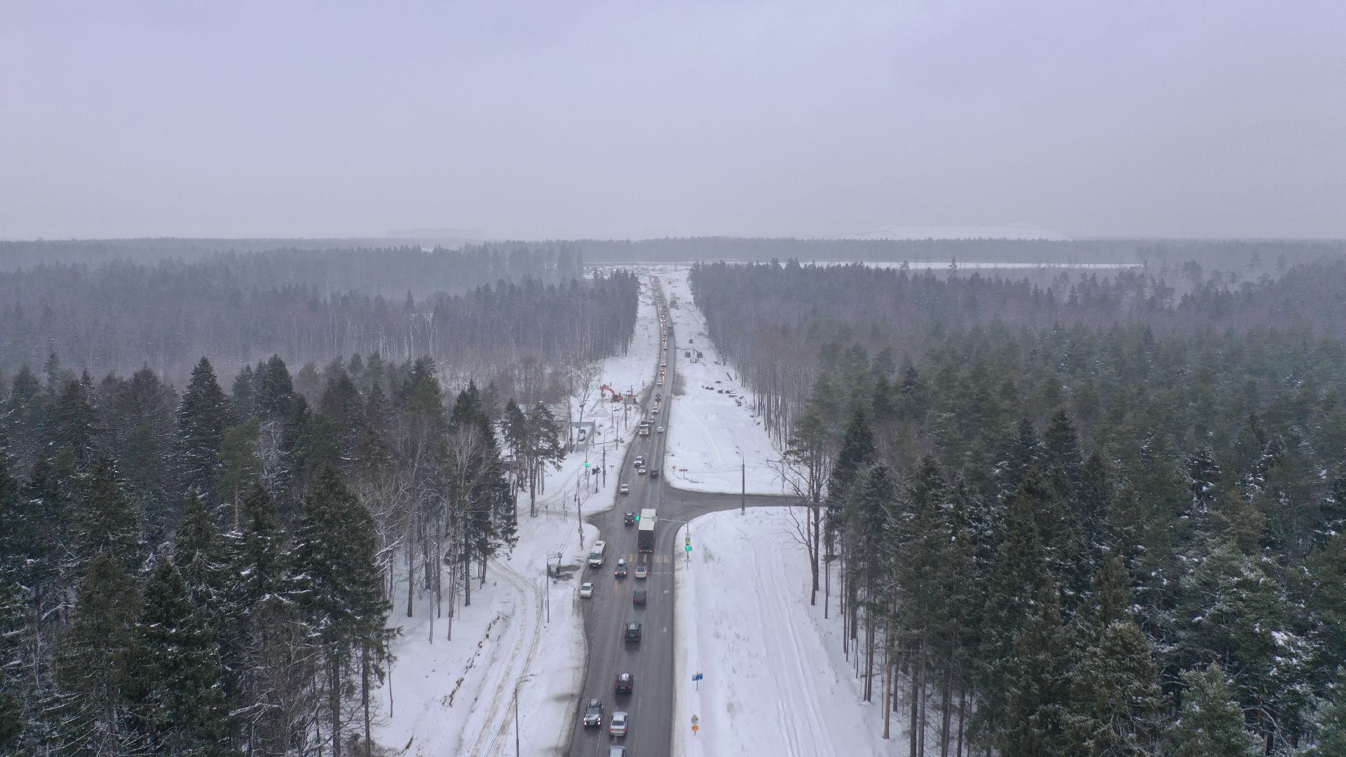 видео с коптера, мытищи, Пироговского шоссе,