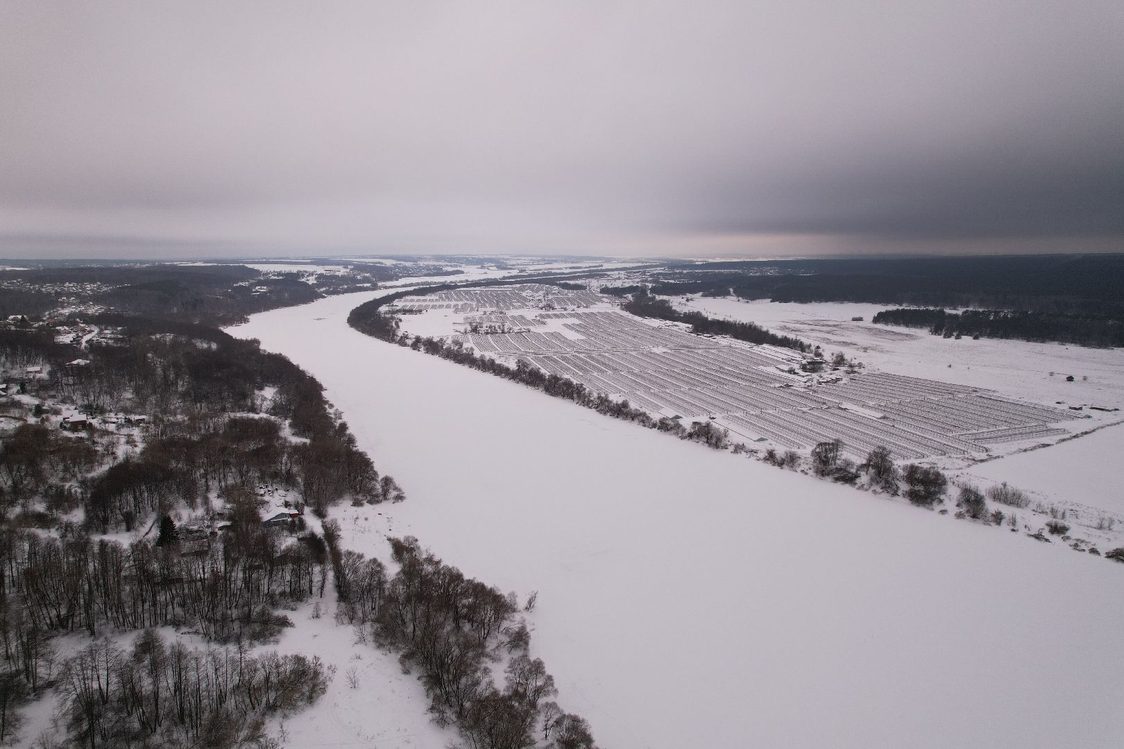 видео с коптера, пущино, смотровая,