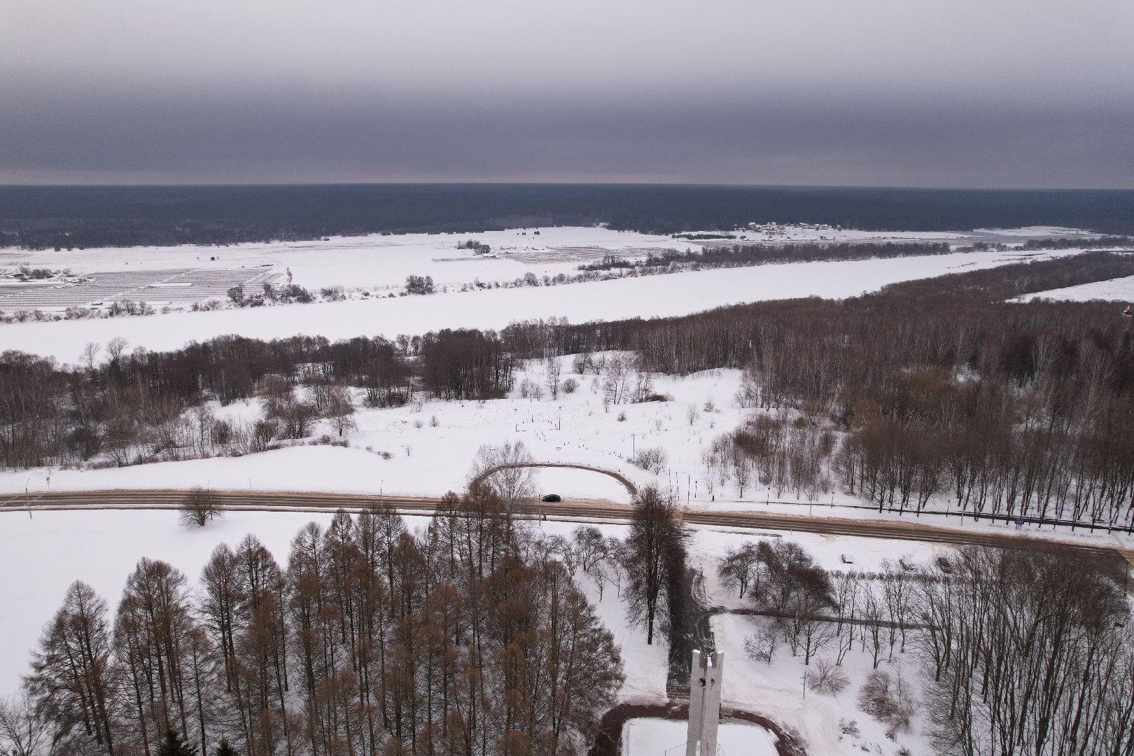 видео с коптера, пущино, смотровая,
