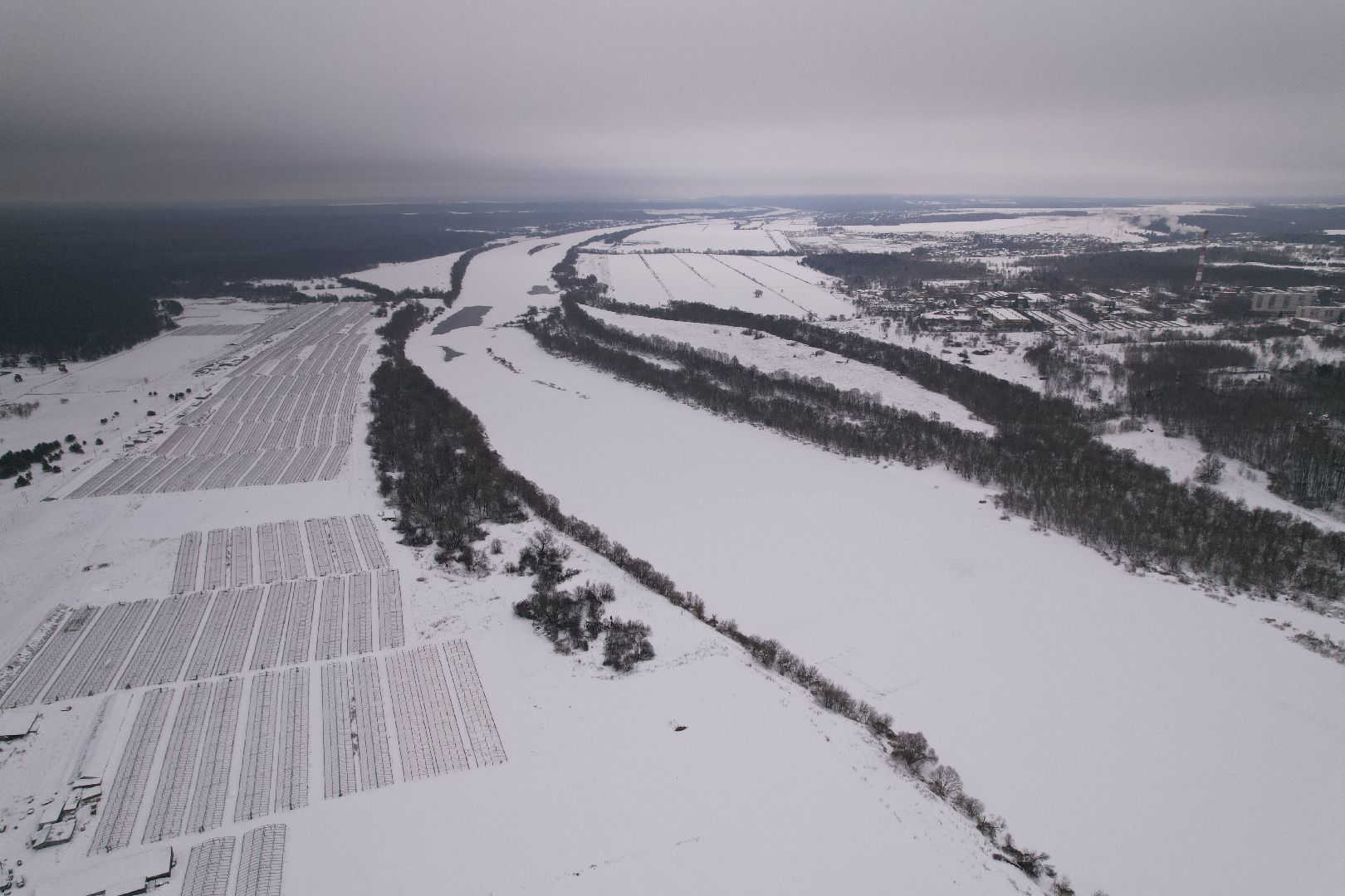 видео с коптера, пущино, смотровая,