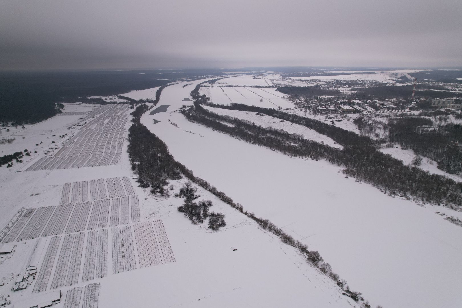 видео с коптера, пущино, смотровая,