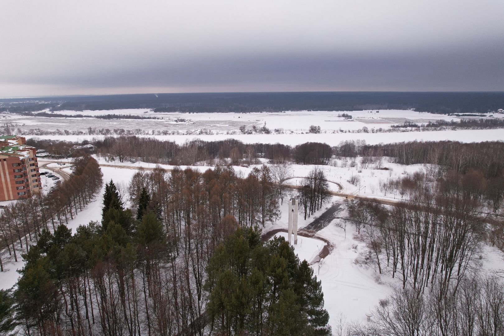 видео с коптера, пущино, смотровая,