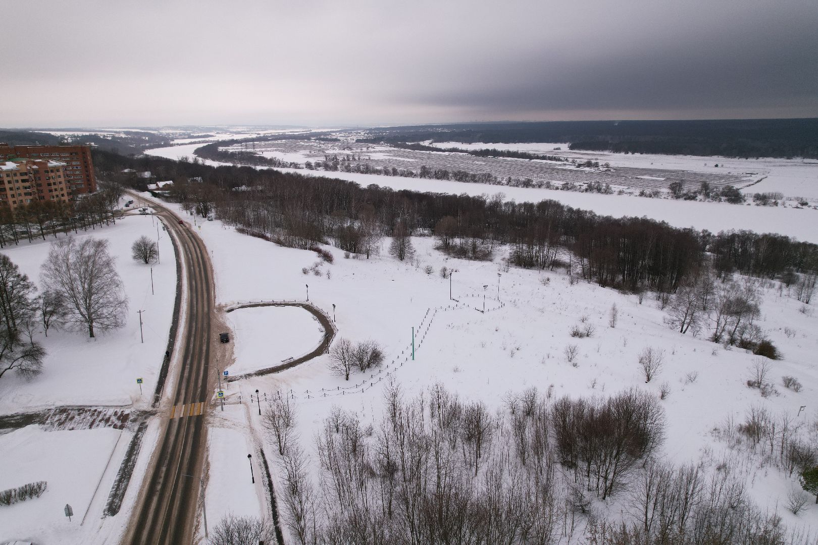 видео с коптера, пущино, смотровая,