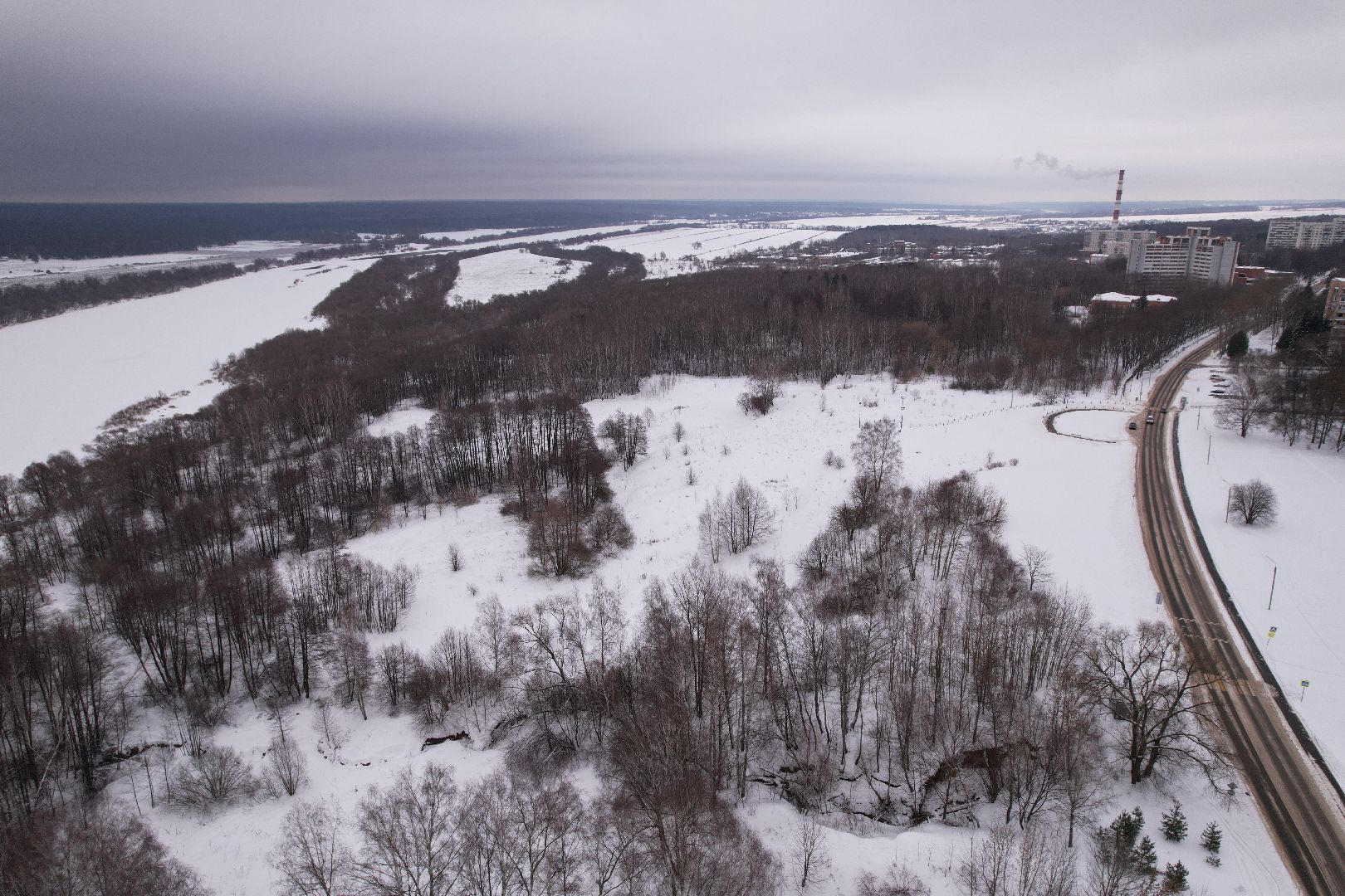 видео с коптера, пущино, смотровая,