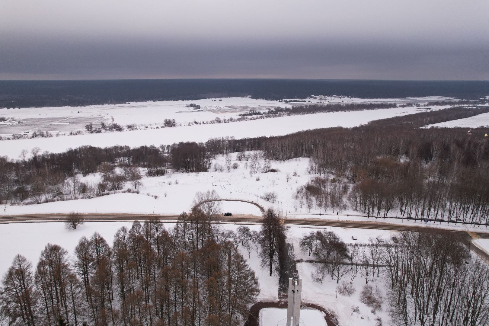 видео с коптера, пущино, смотровая,