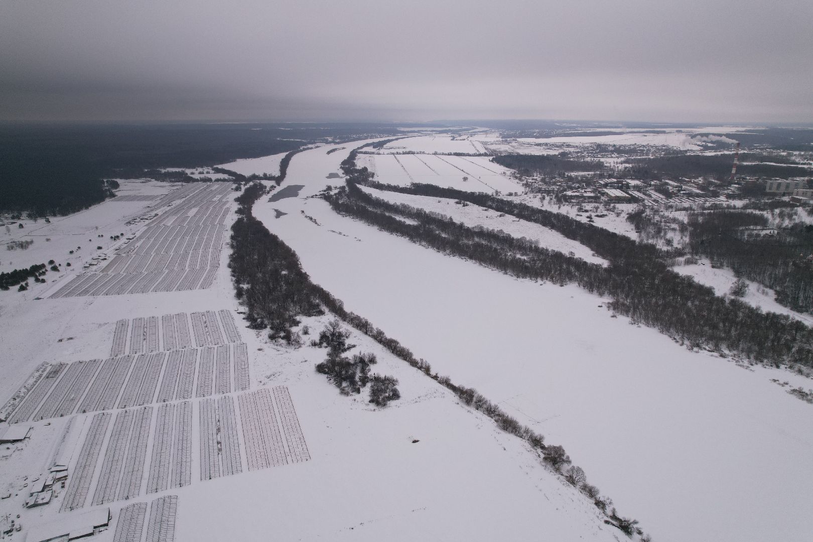 видео с коптера, пущино, смотровая,
