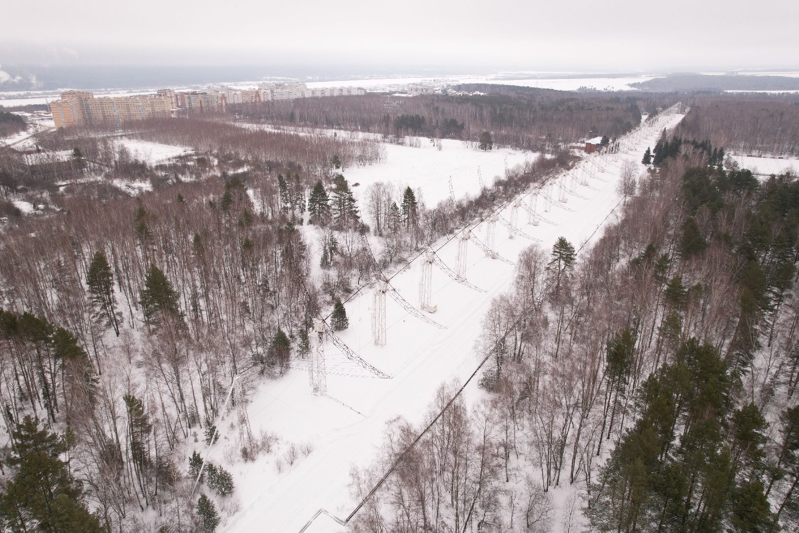 видео с коптера, пущино, абсерватория,
