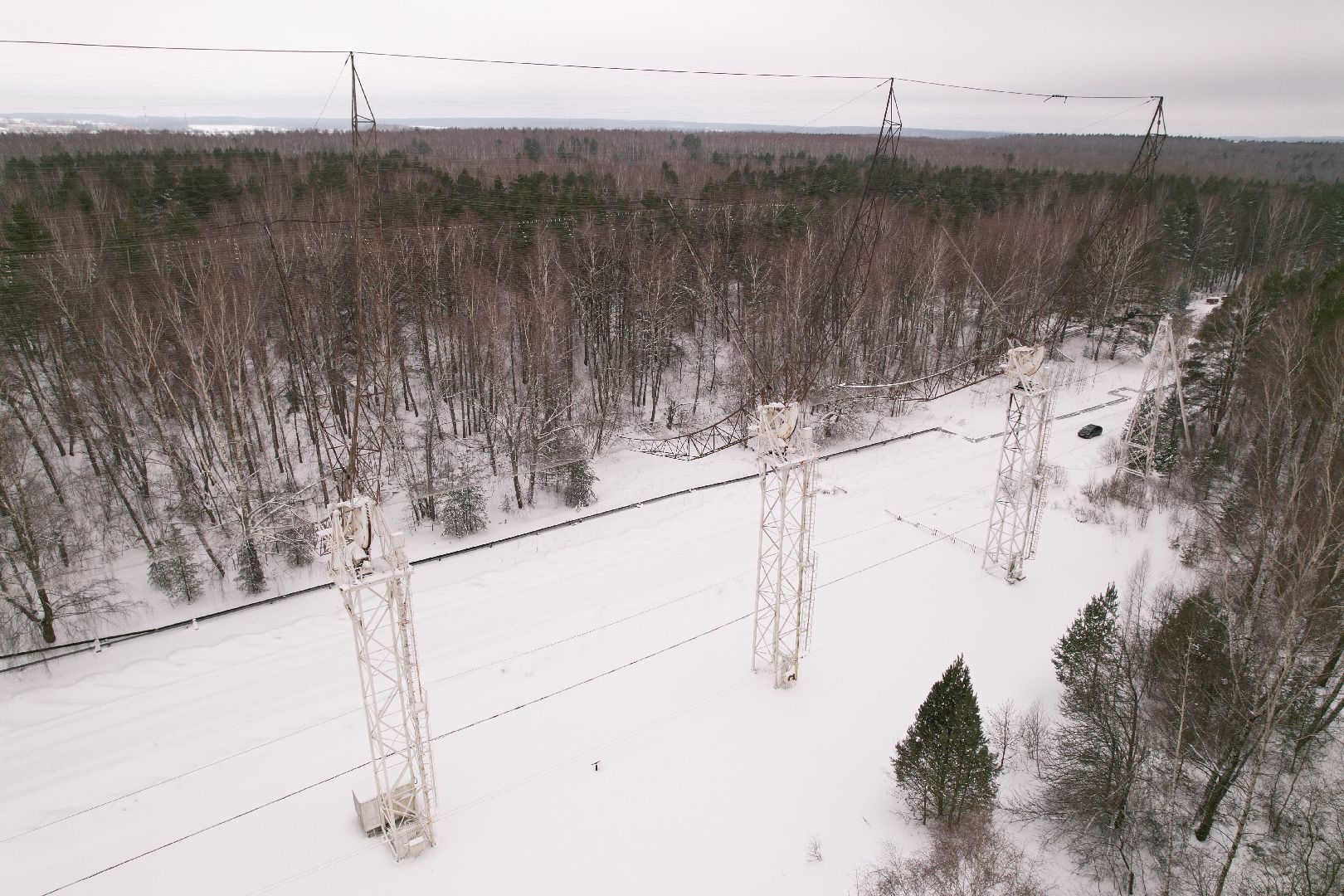 видео с коптера, пущино, абсерватория,