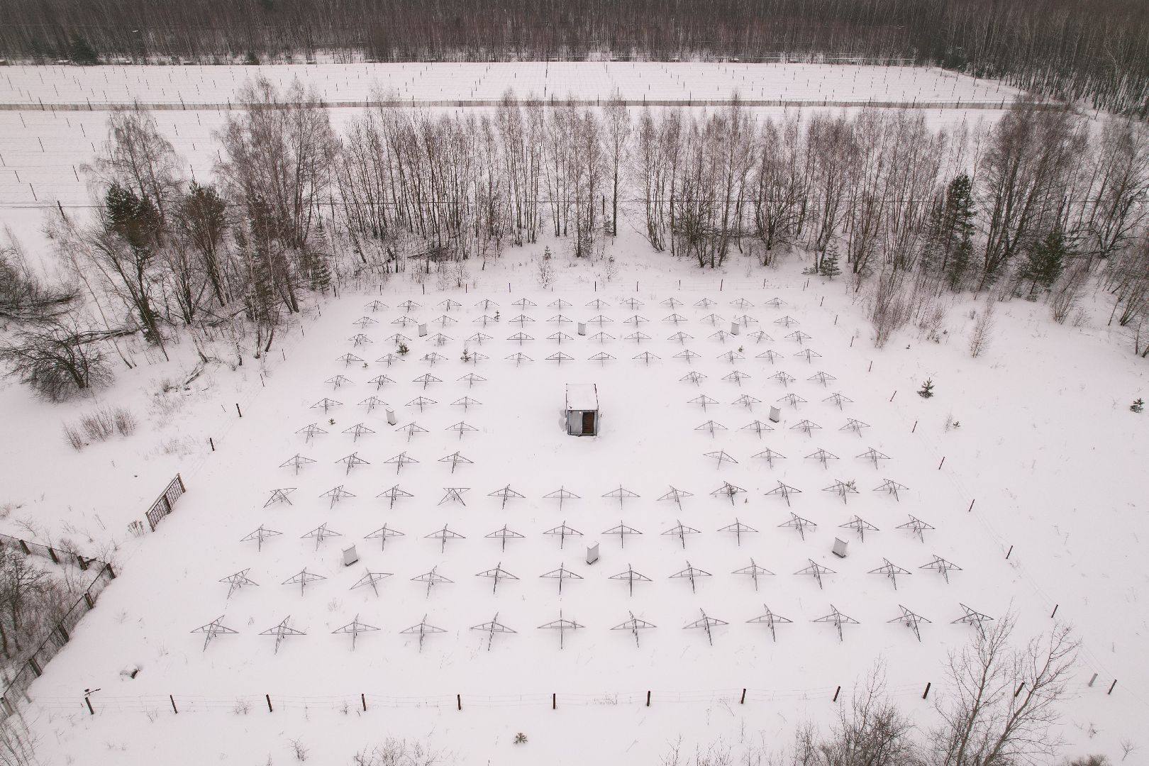 видео с коптера, пущино, абсерватория,