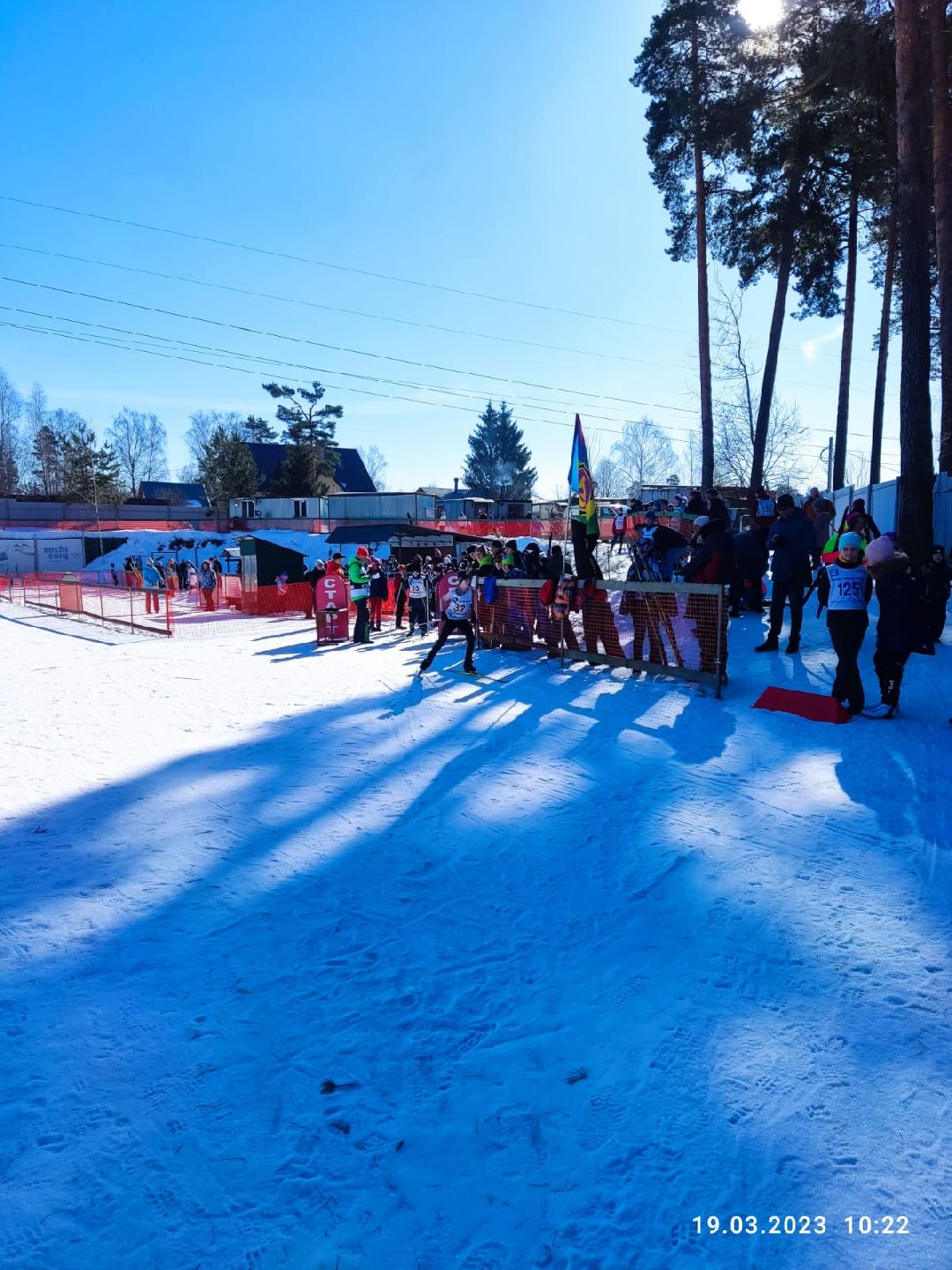 стадион, снег, детский спорт,