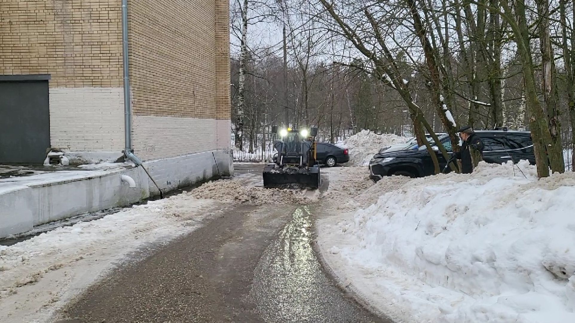 Власиха, Уборка дорог, Вывоз снега,