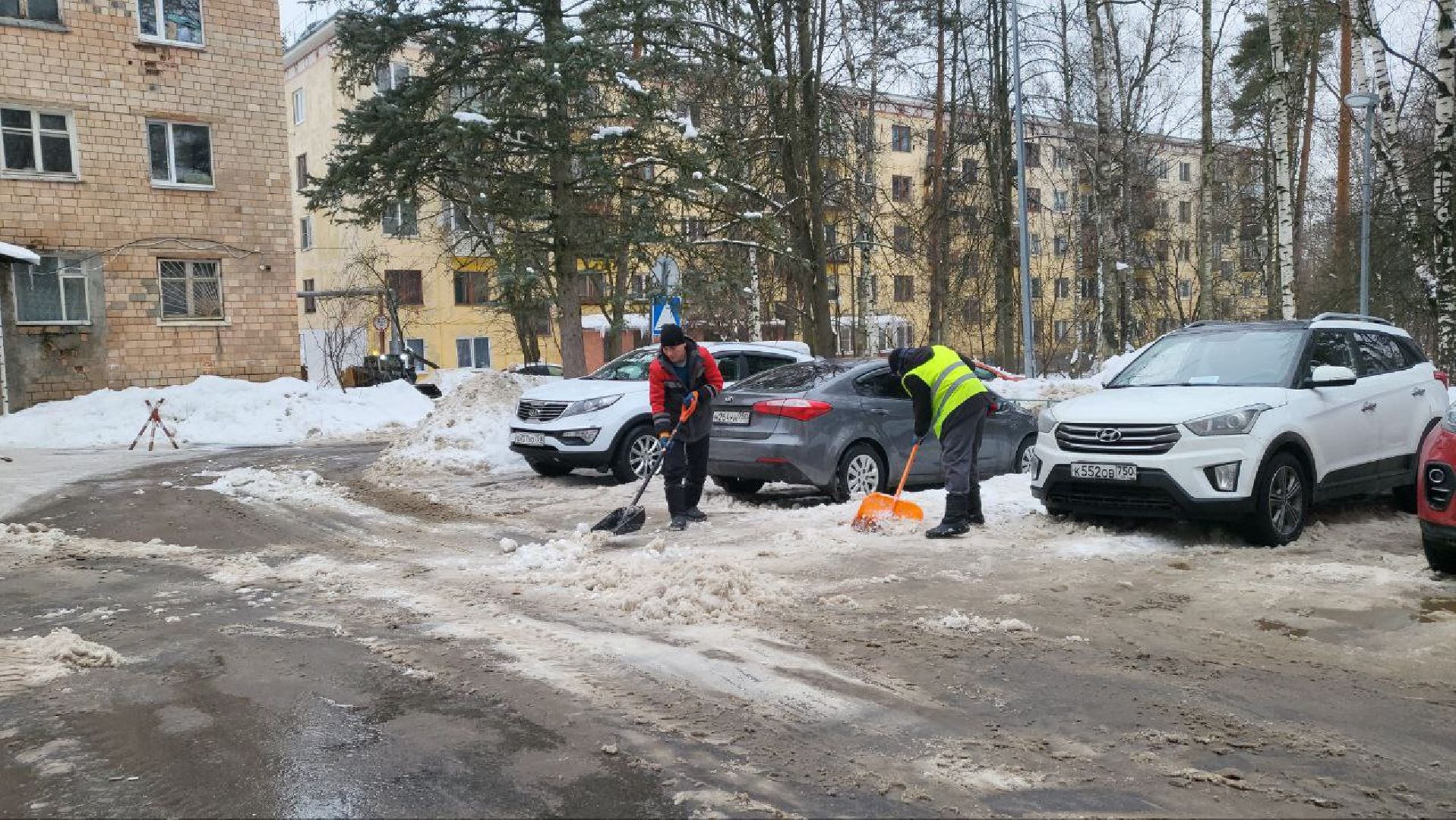 Власиха, Уборка дорог, Вывоз снега,