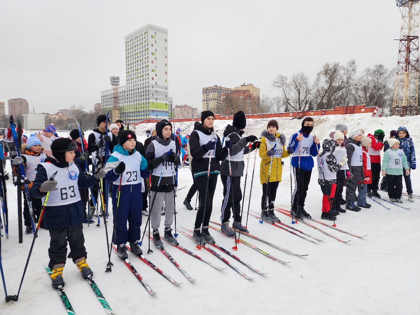 спорт, лыжный забег, щёлково,