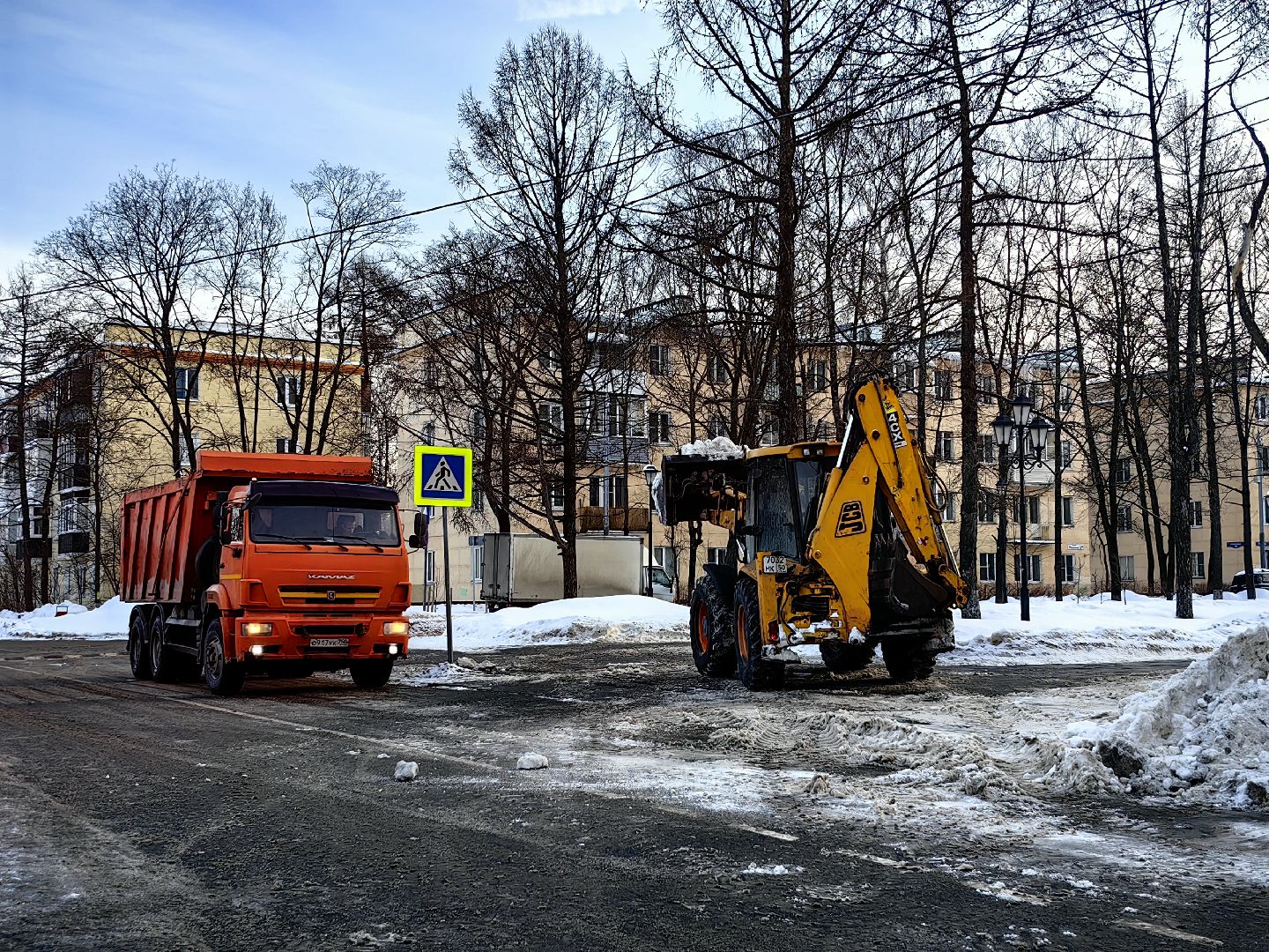 снегопад, непогода, уборка улиц, техника,