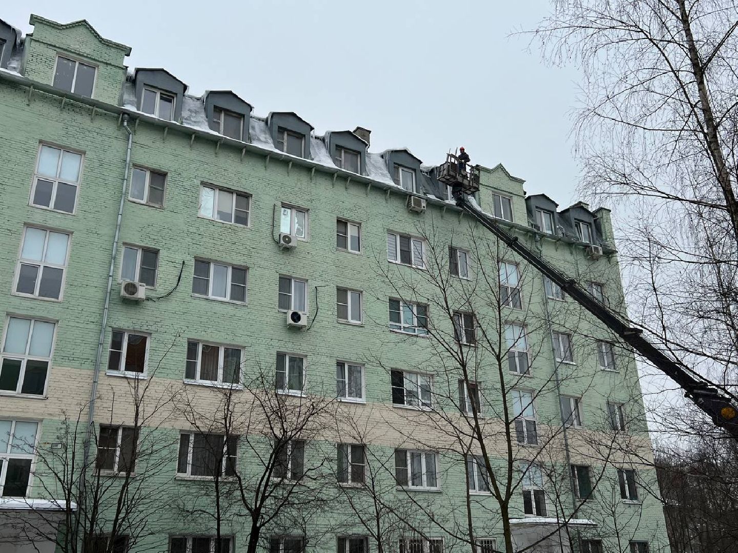 Реутов, ЖКХ, сосульки, снег, наледь, крыша,