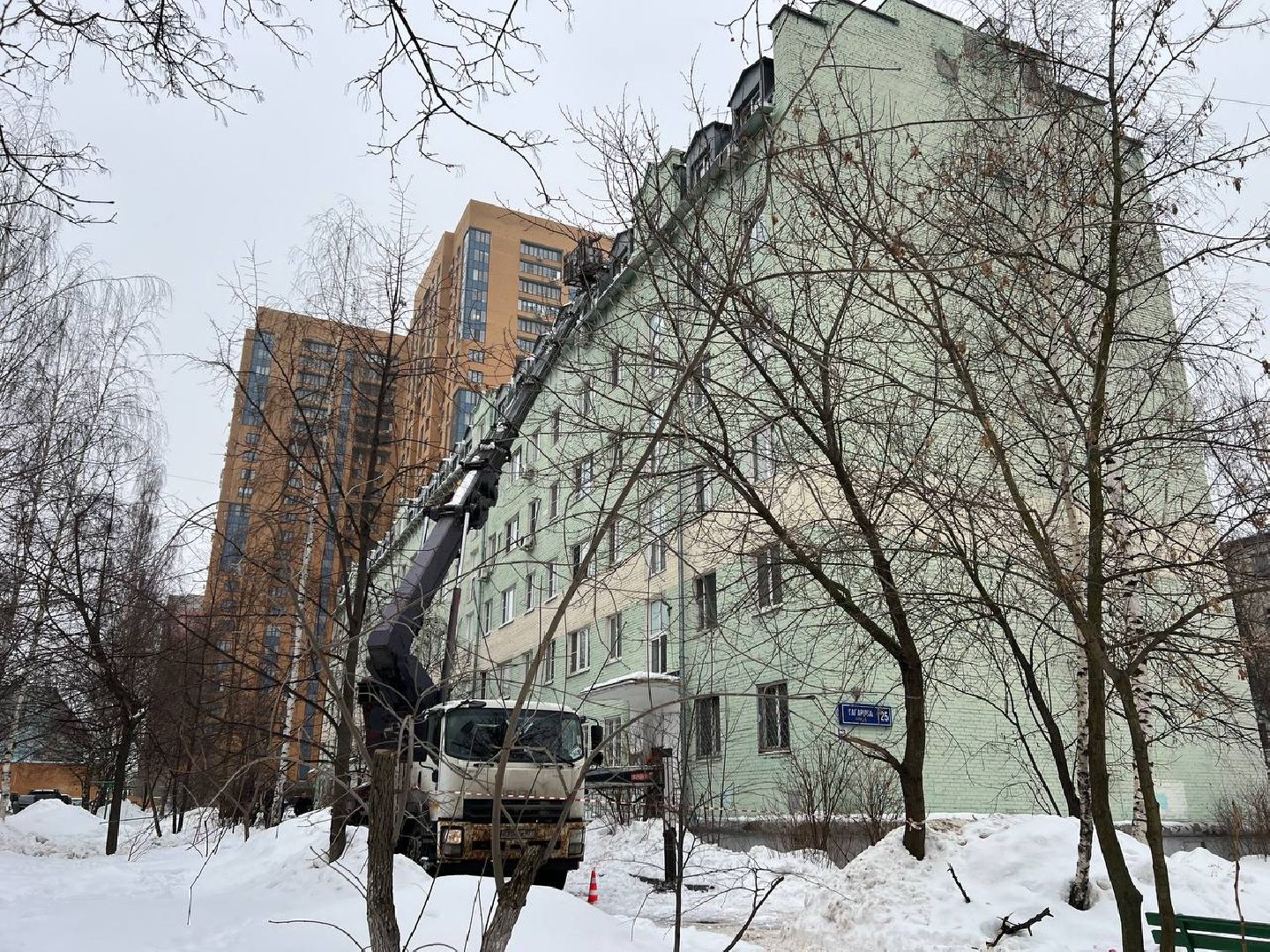 Реутов, ЖКХ, сосульки, снег, наледь, крыша,