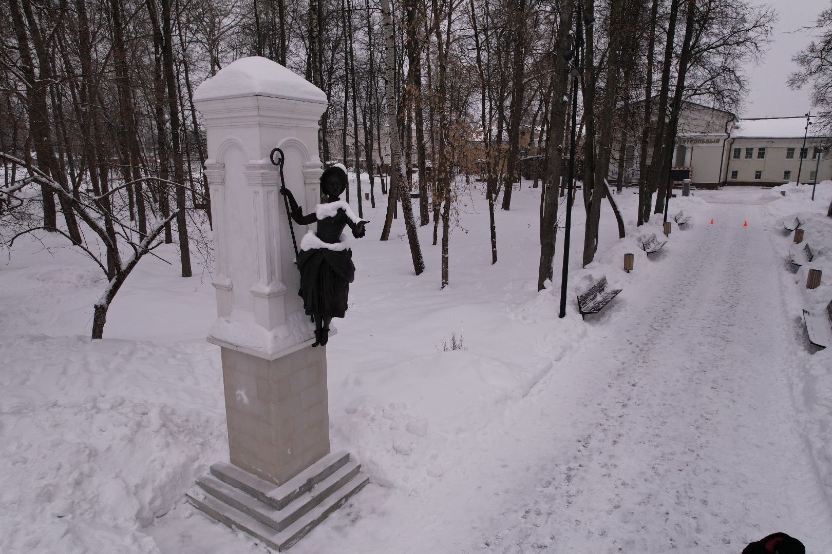 видео с коптера, парк, серпухов,