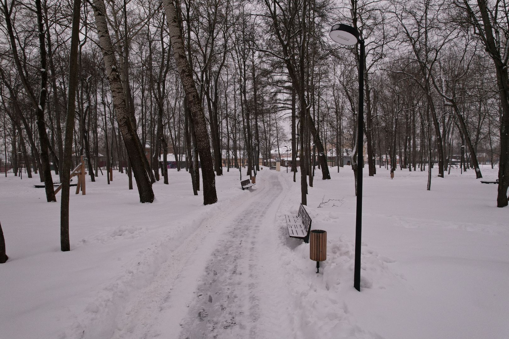 видео с коптера, парк, серпухов,