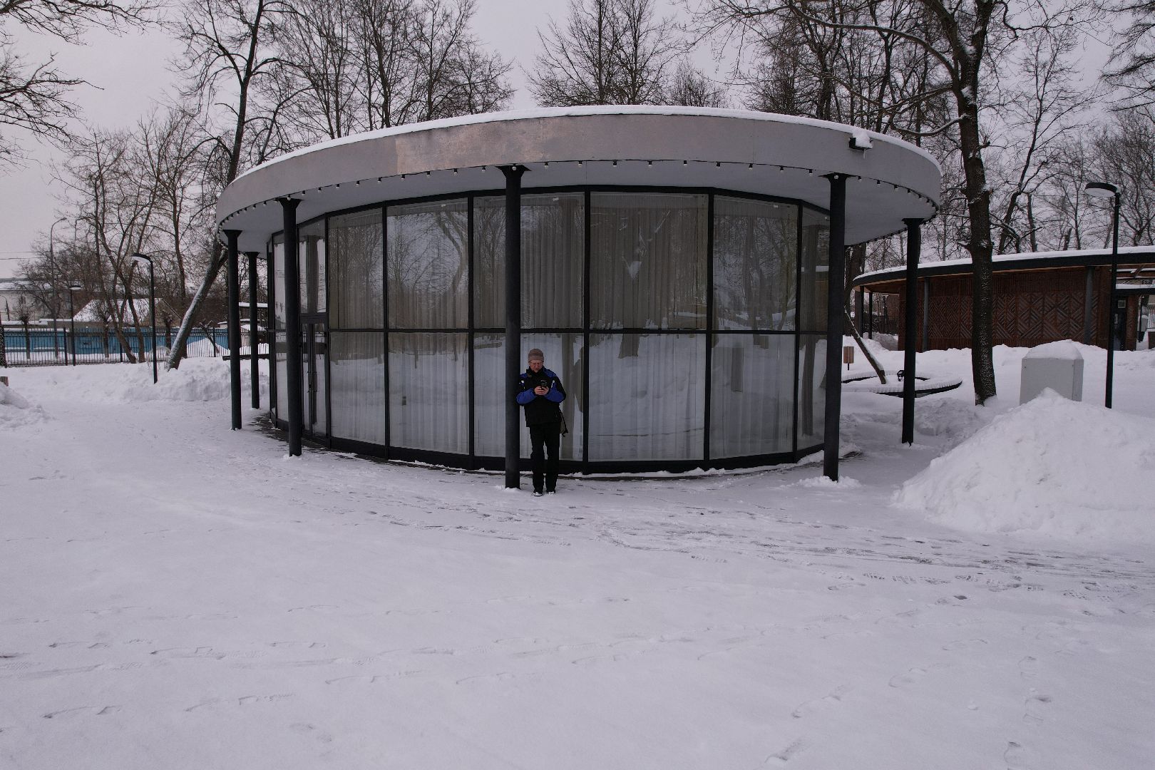 видео с коптера, парк, серпухов,