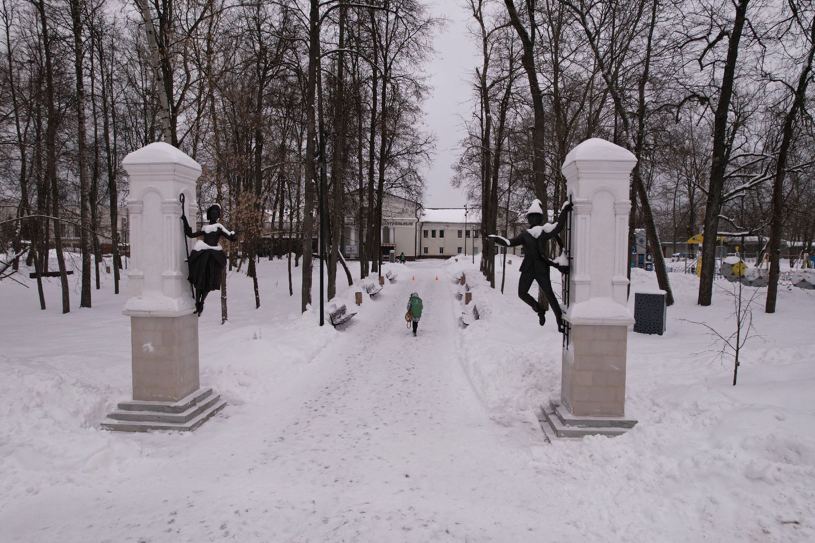 видео с коптера, парк, серпухов,