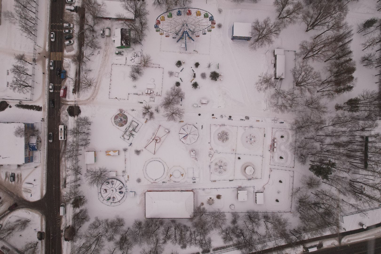 видео с коптера, питомник, парк, серпухов,