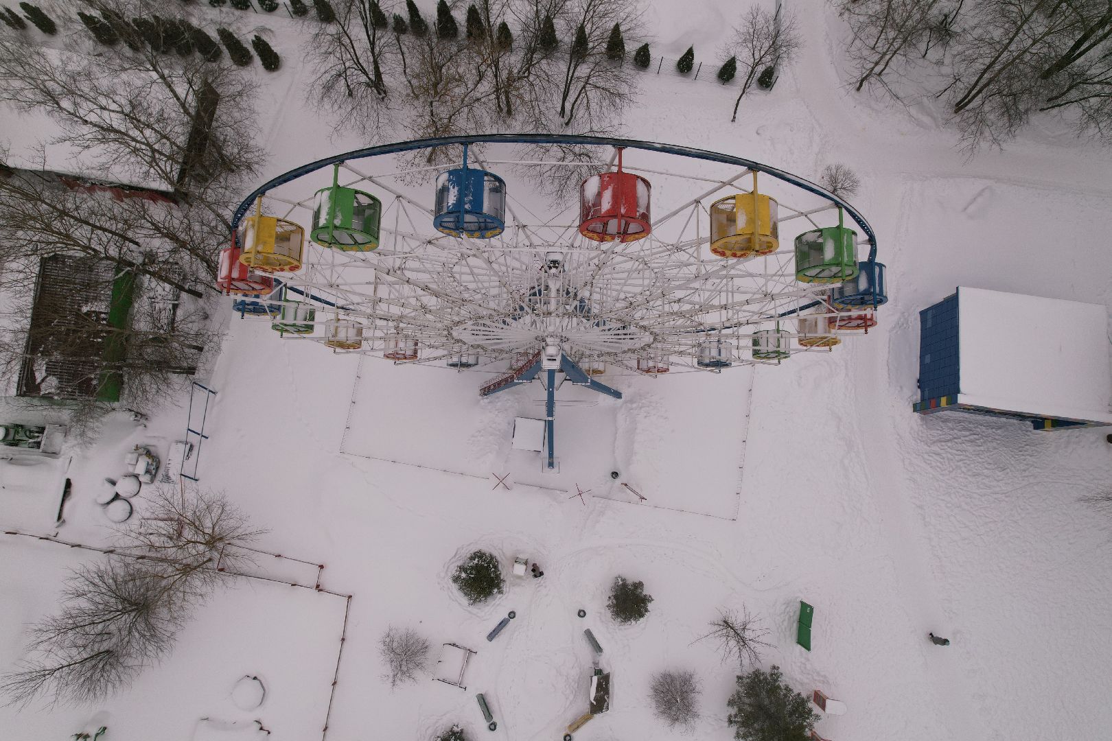 видео с коптера, питомник, парк, серпухов,