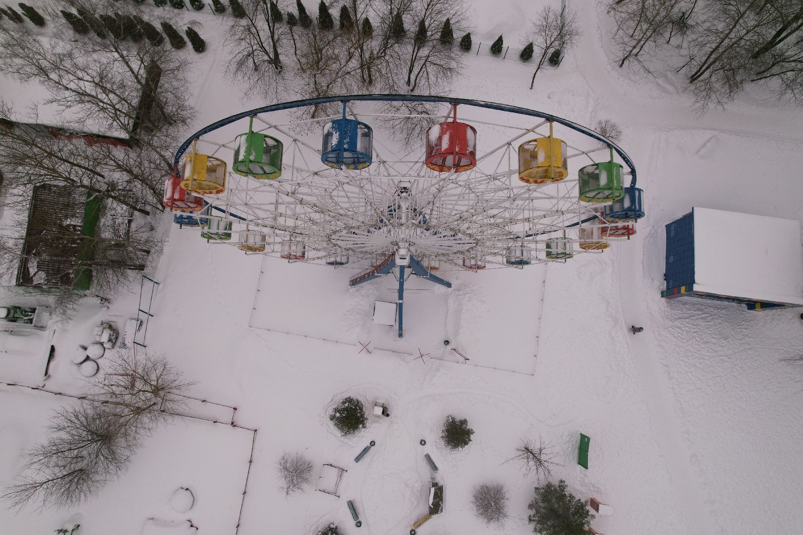 видео с коптера, питомник, парк, серпухов,