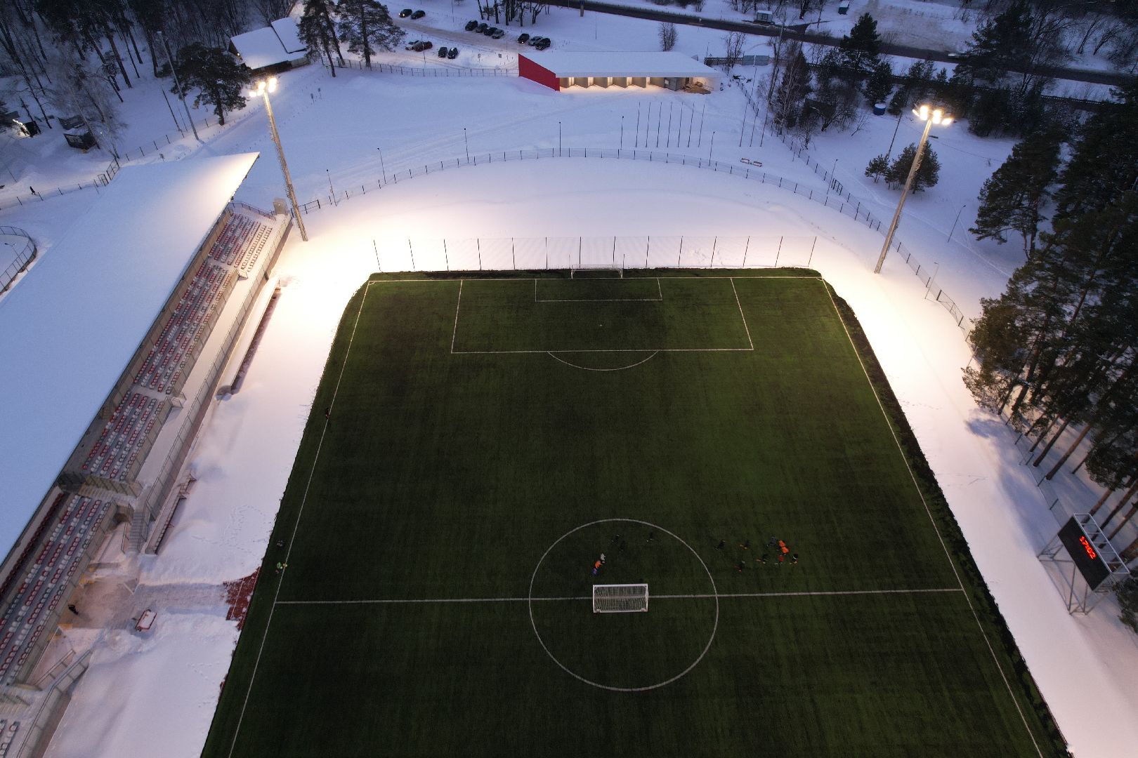 видео с коптера, стадион, спартак,