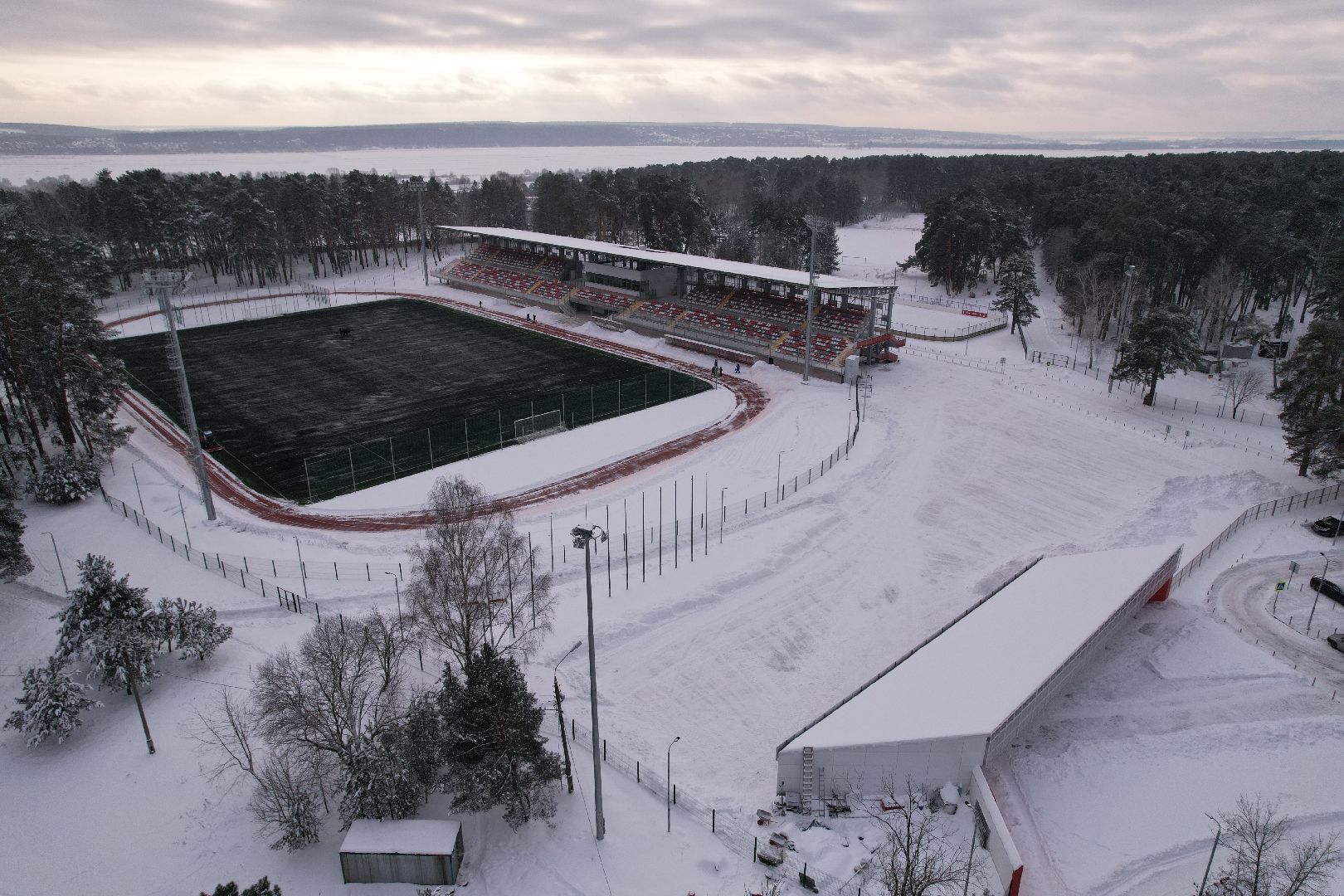видео с коптера, стадион, спартак,