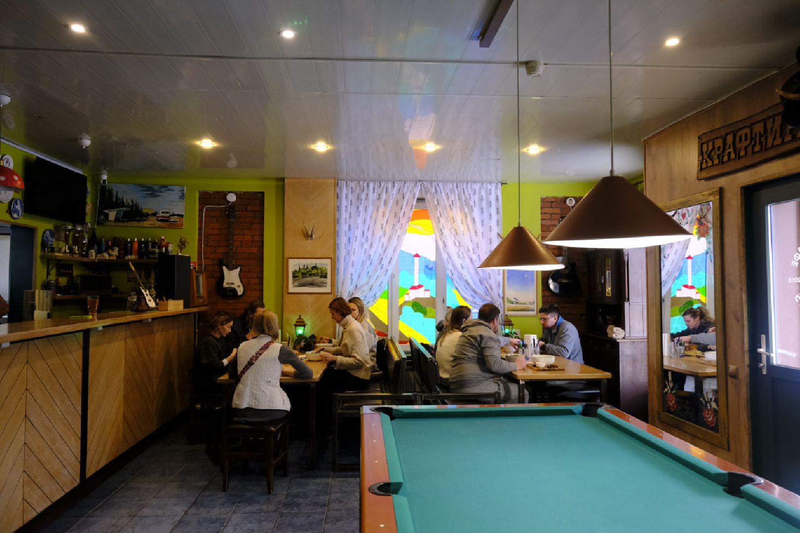 пущино, еда, ресторан, зима в подмосковье, бургер,