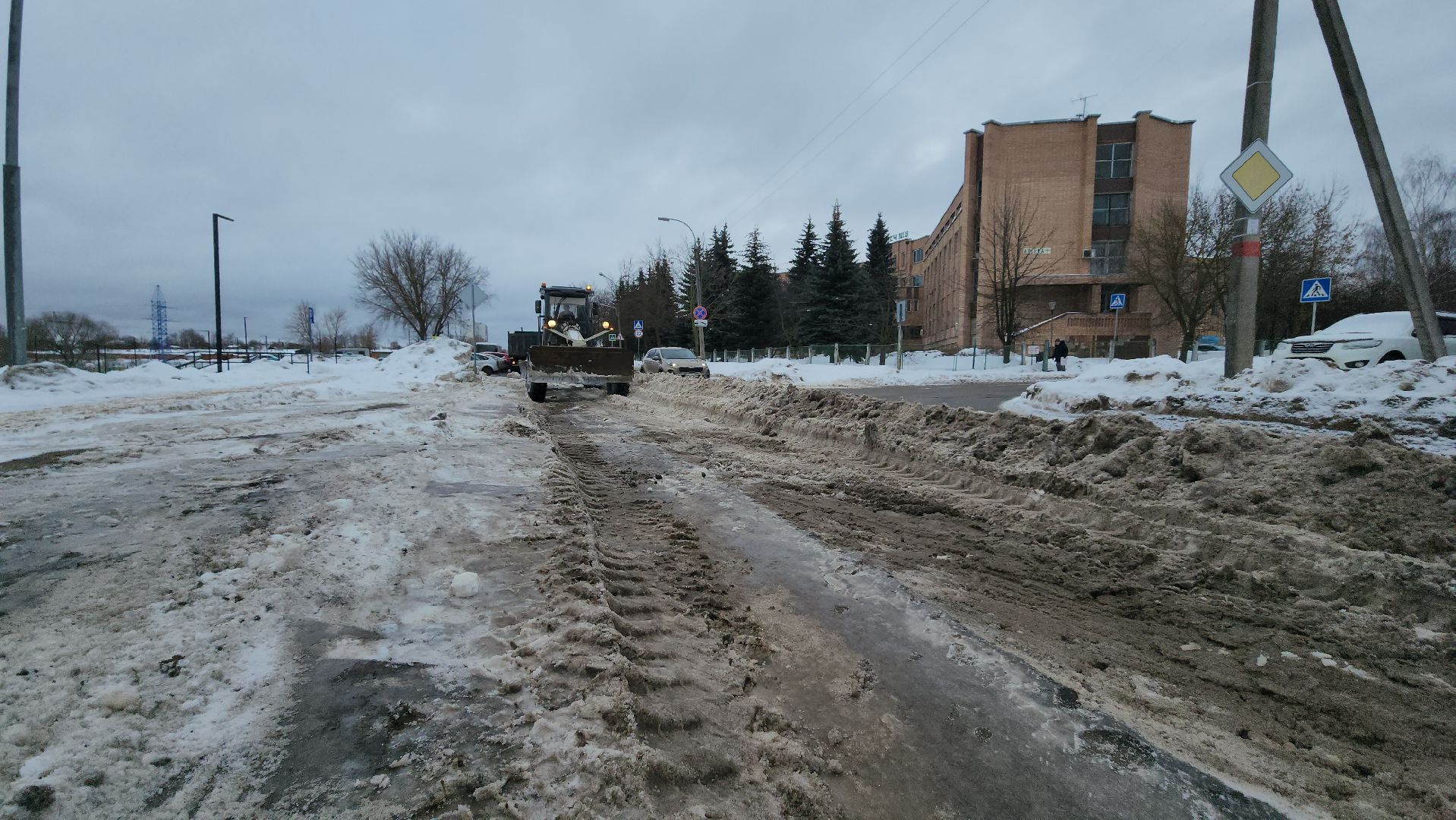 серпухов, комбинат благоустройства, вывоз снега, дороги, жкх,
