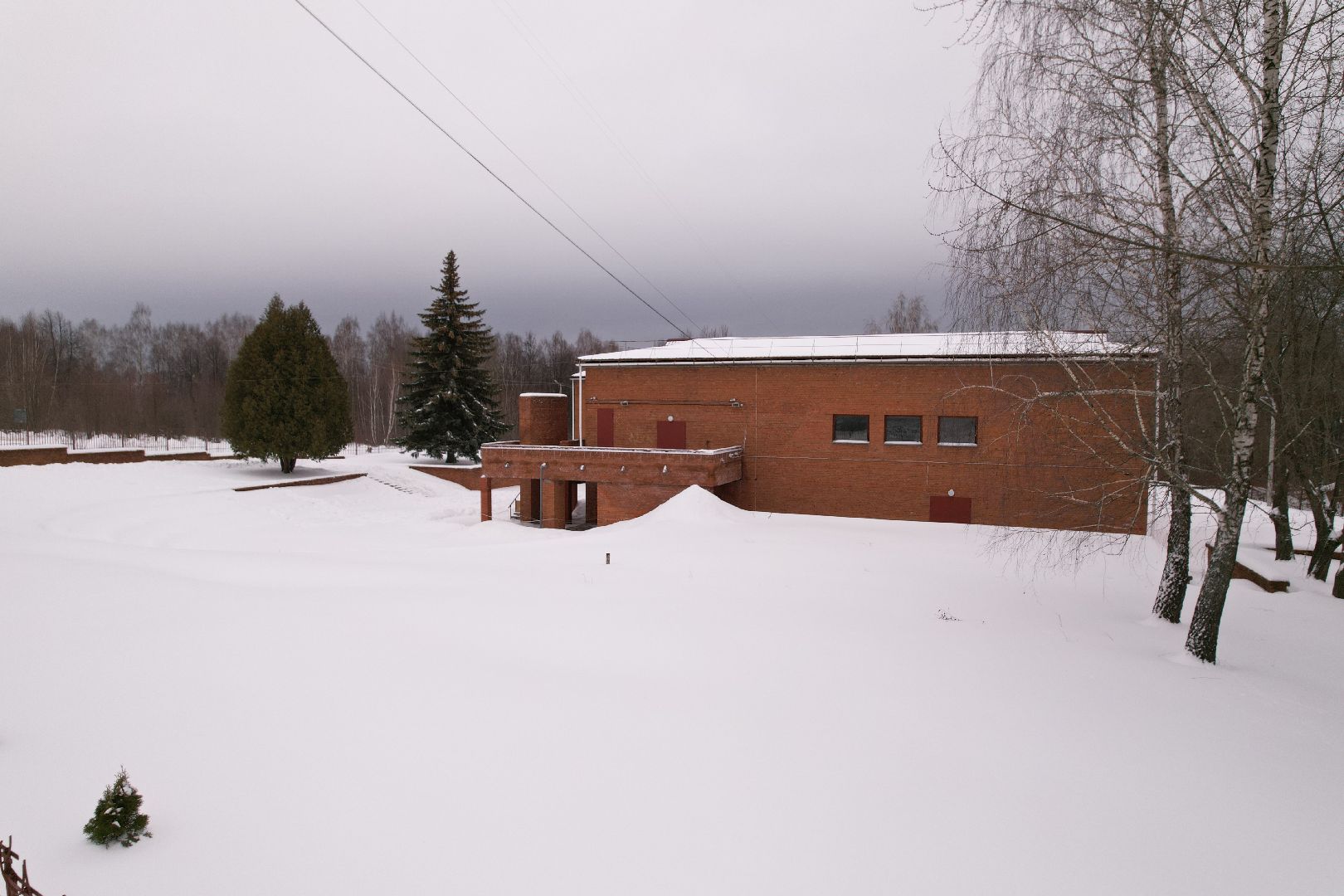 видео с коптера, школа, пущино,