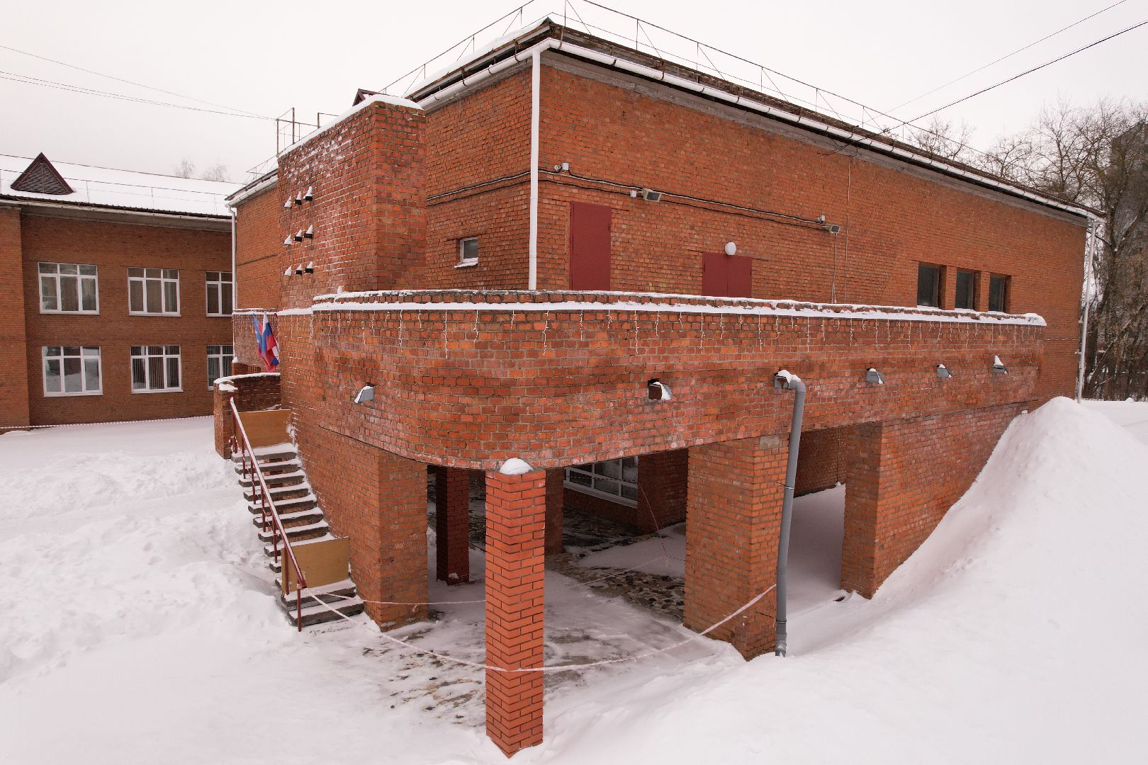 видео с коптера, школа, пущино,