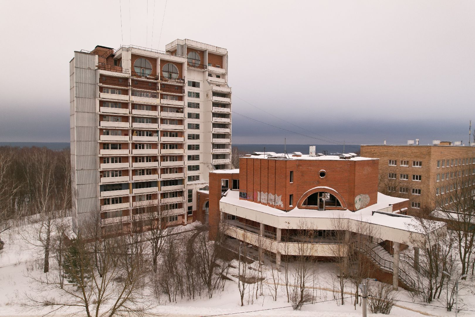 видео с коптера, дом, пущино,