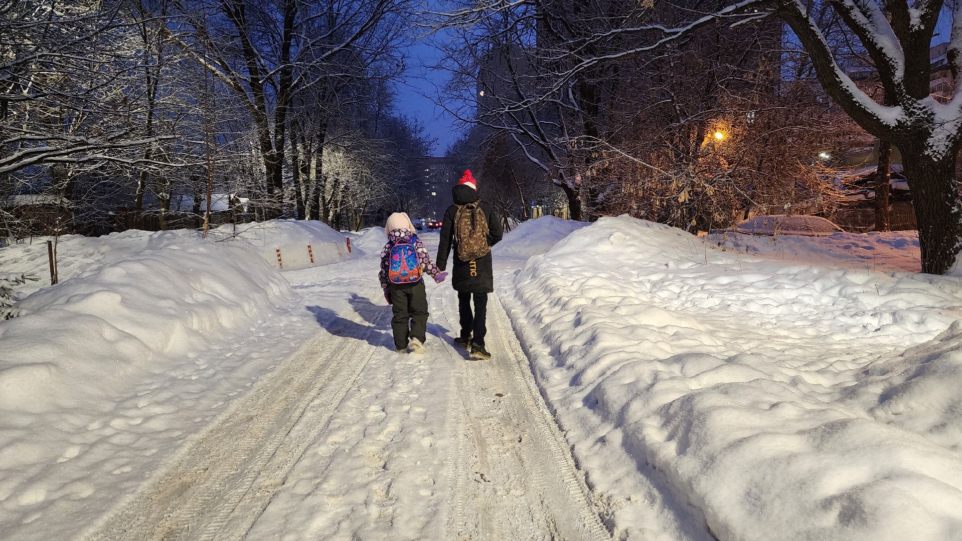 Подмосковье, Городской округ Пушкинский, Ивантеевка, Циклон Ольга, Снегопад, Погода,