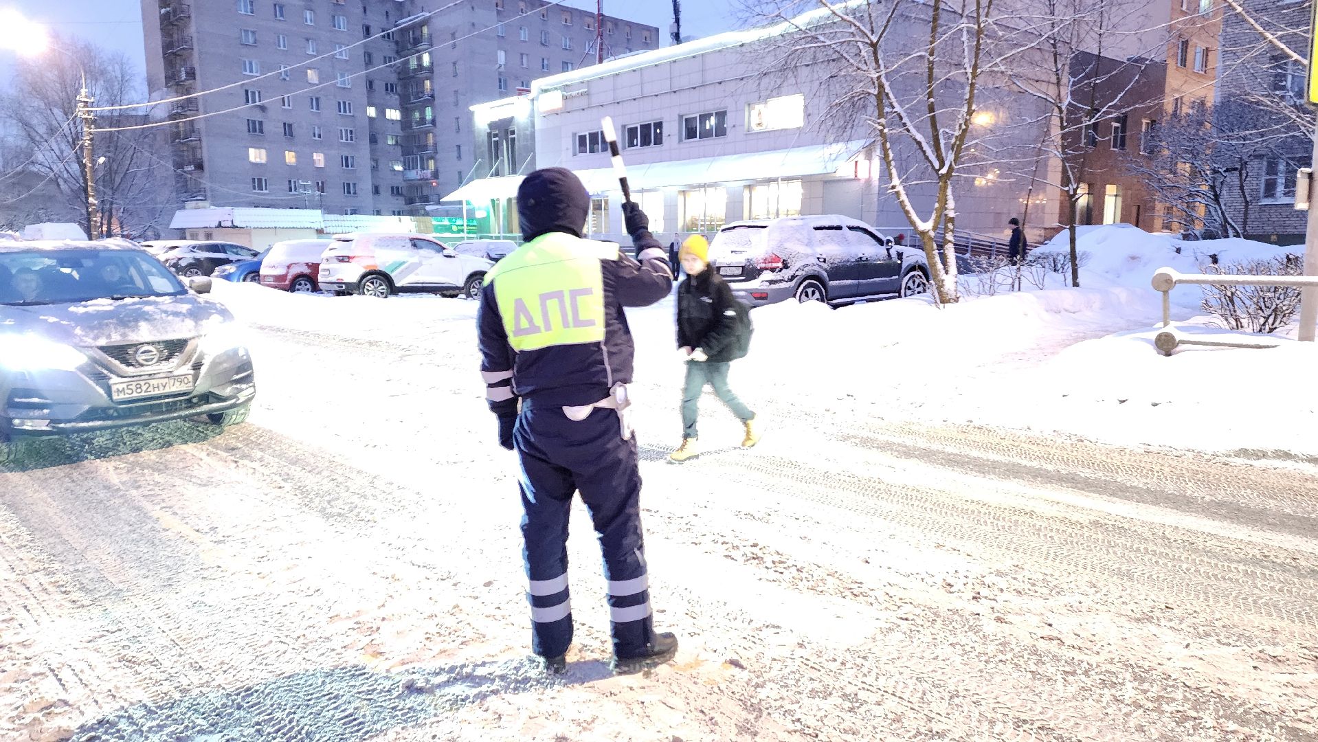 Подмосковье, Городской округ Пушкинский, Ивантеевка, Циклон Ольга, Снегопад, Погода,