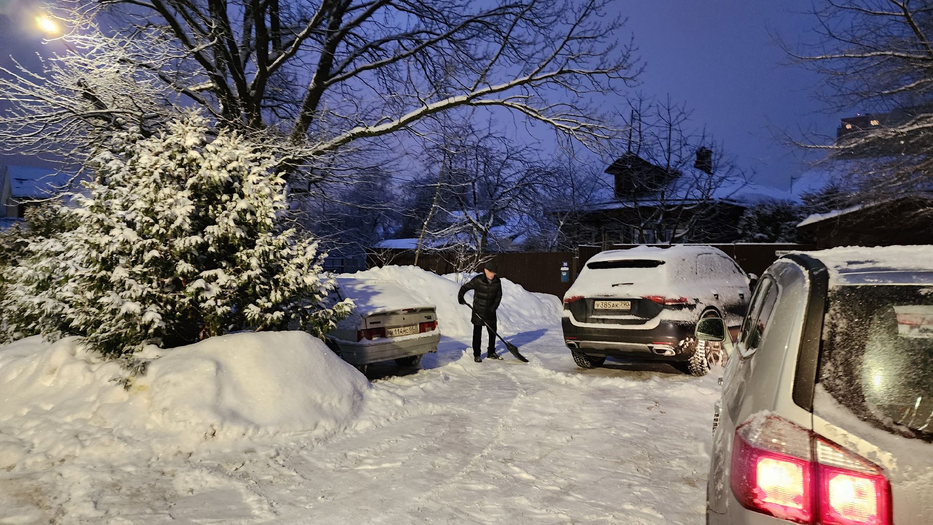 Подмосковье, Городской округ Пушкинский, Ивантеевка, Циклон Ольга, Снегопад, Погода,