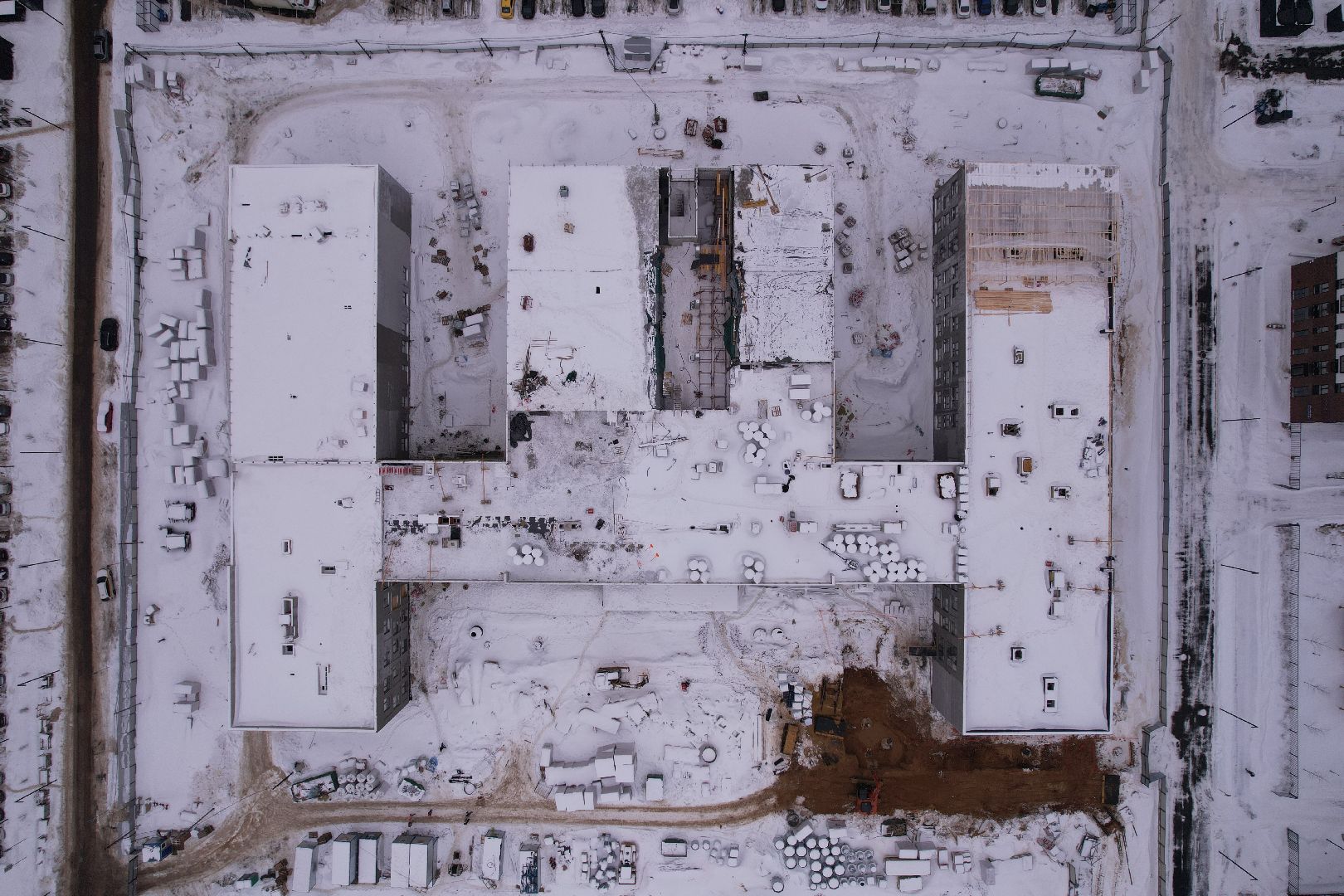 видео с коптера, школа,