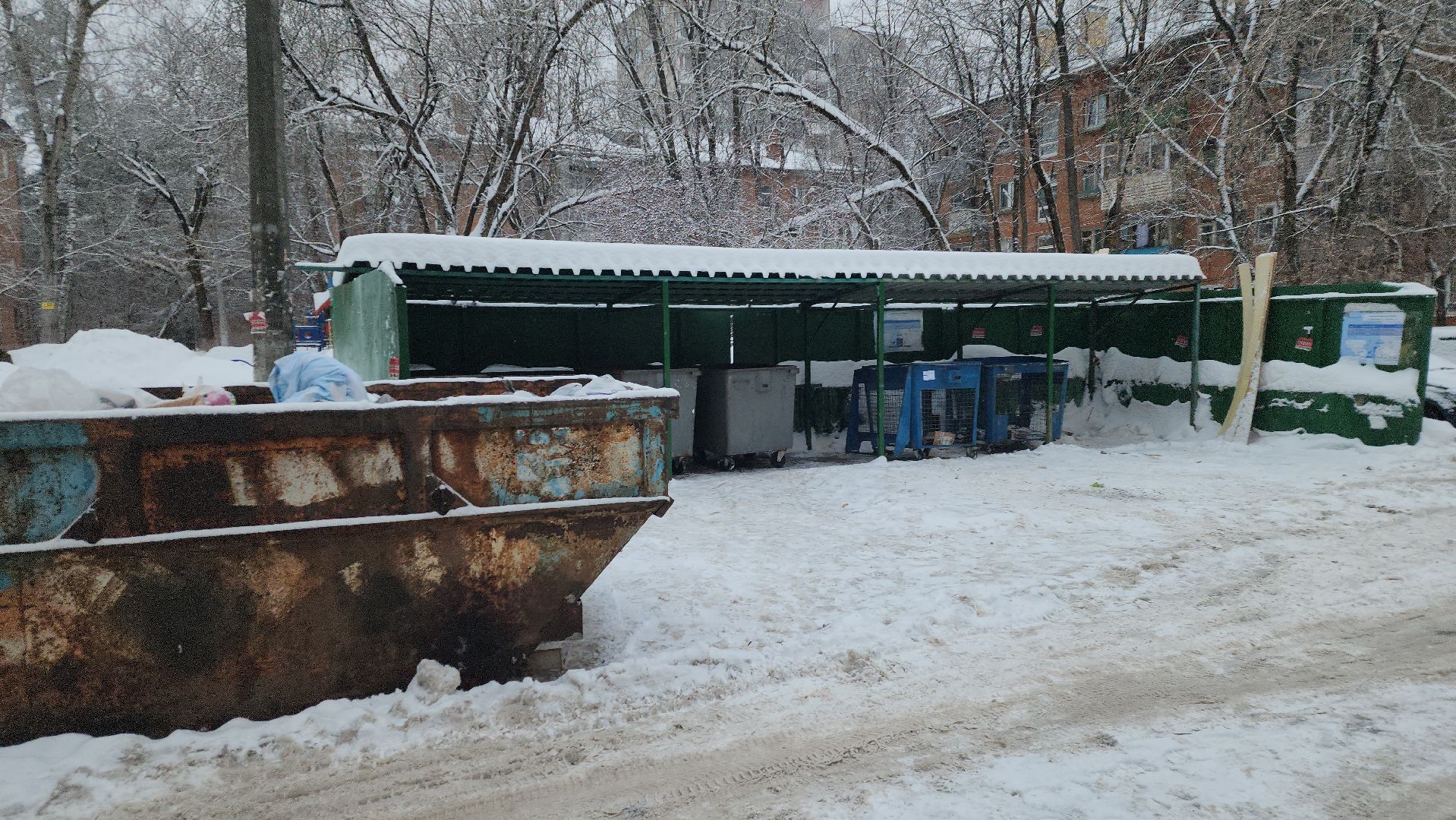 парковка, ограничение, контейнерная площадка, ЭкоЛайн Воскресенск, знаки,