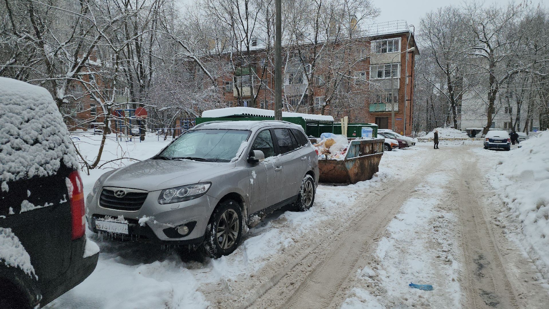 парковка, ограничение, контейнерная площадка, ЭкоЛайн Воскресенск, знаки,