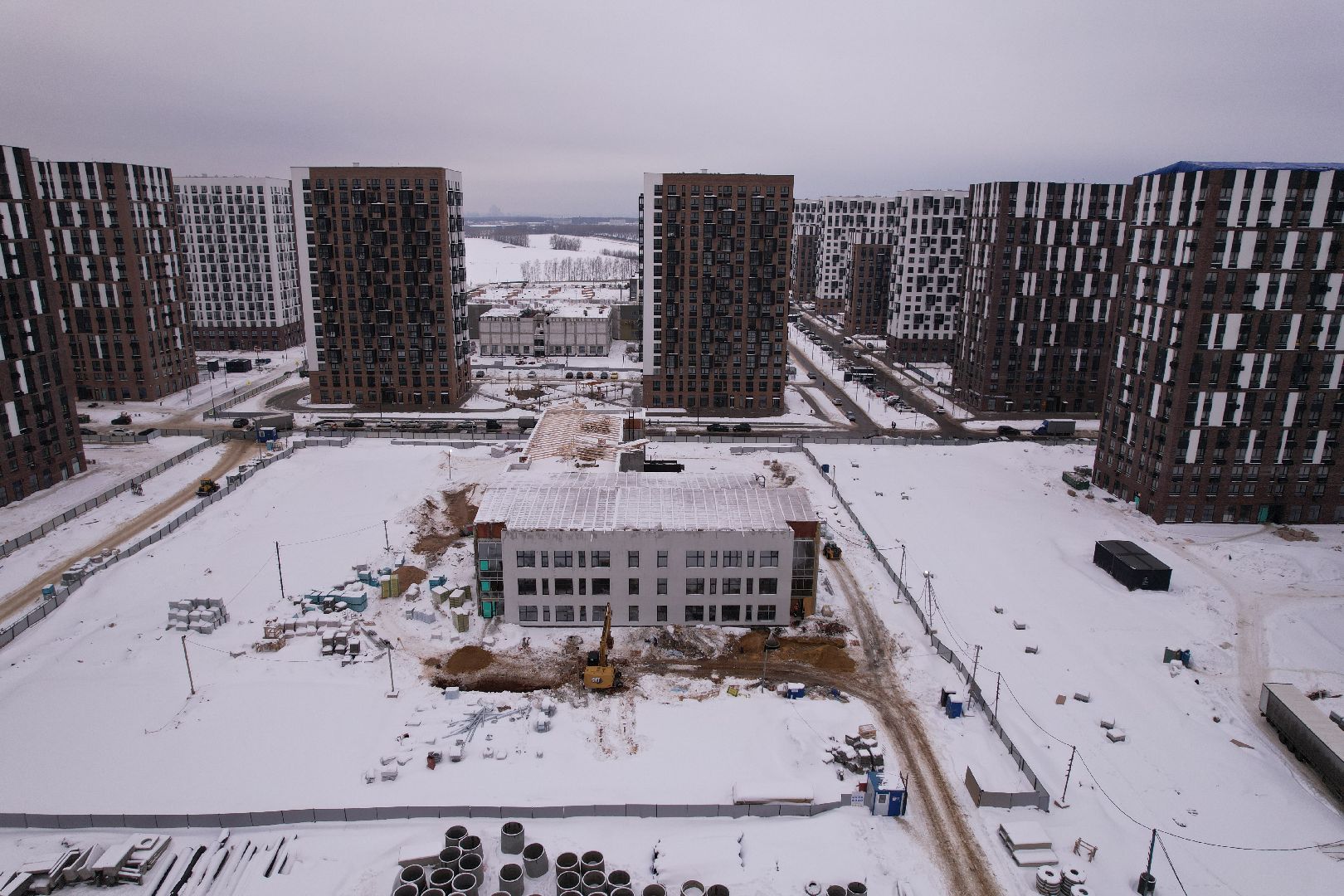 видео с коптера, детский сад,