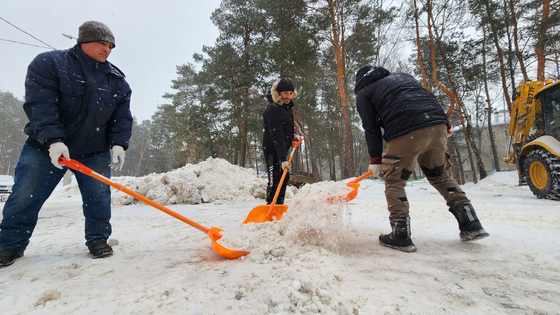 снег, протвино, благоустройство, комбинат благоустройства, циклон ольга,