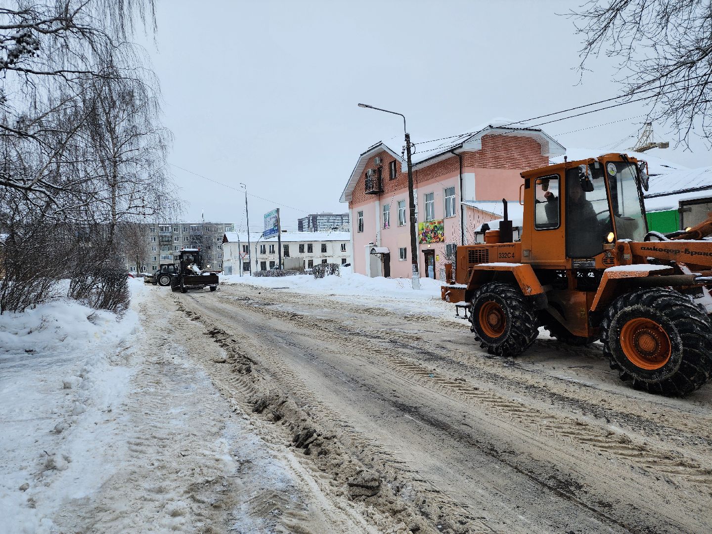 коммунальные службы, уборка снега, циклон, Старая Купавна, Богородский городской округ,