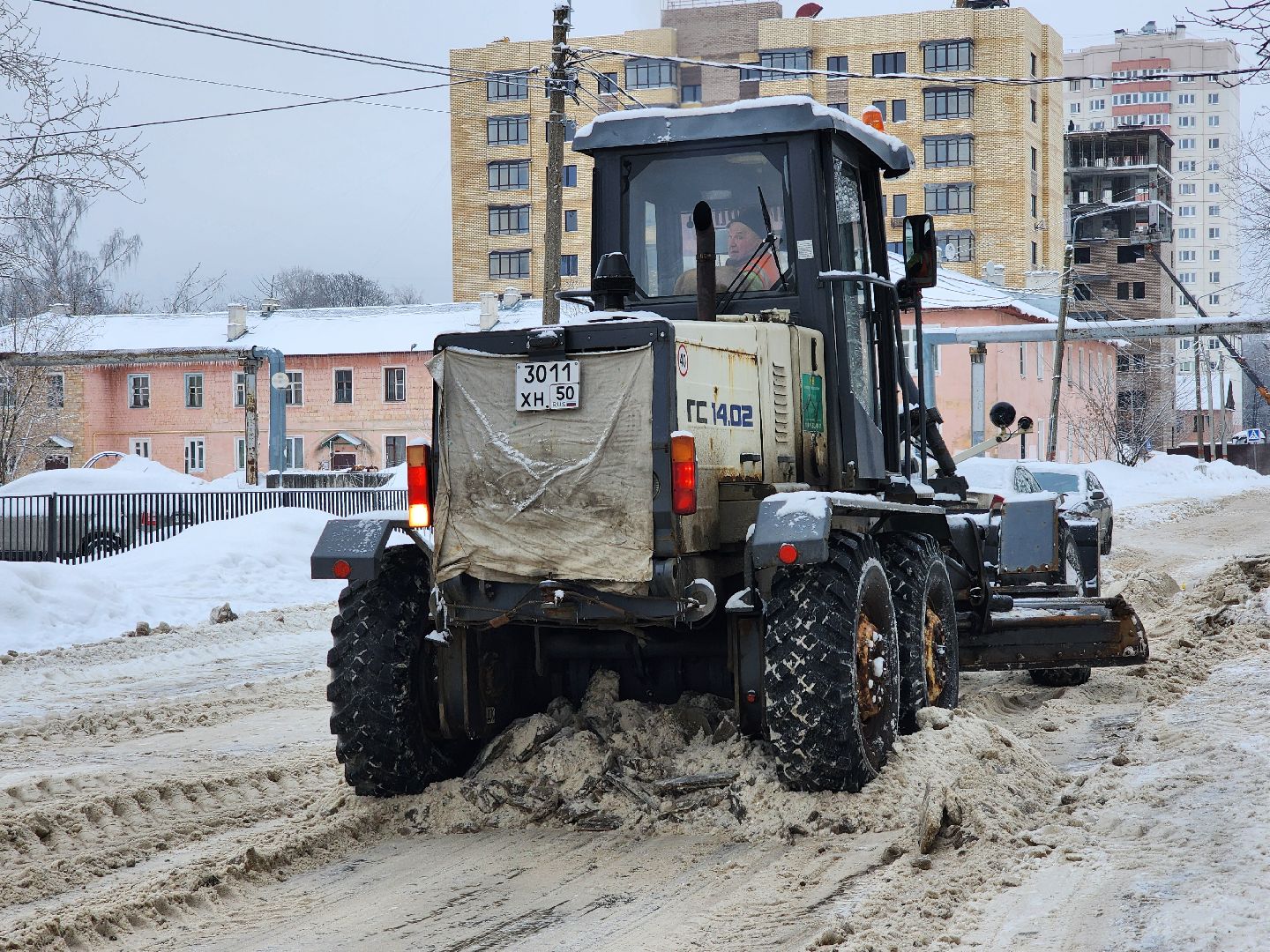 коммунальные службы, уборка снега, циклон, Старая Купавна, Богородский городской округ,