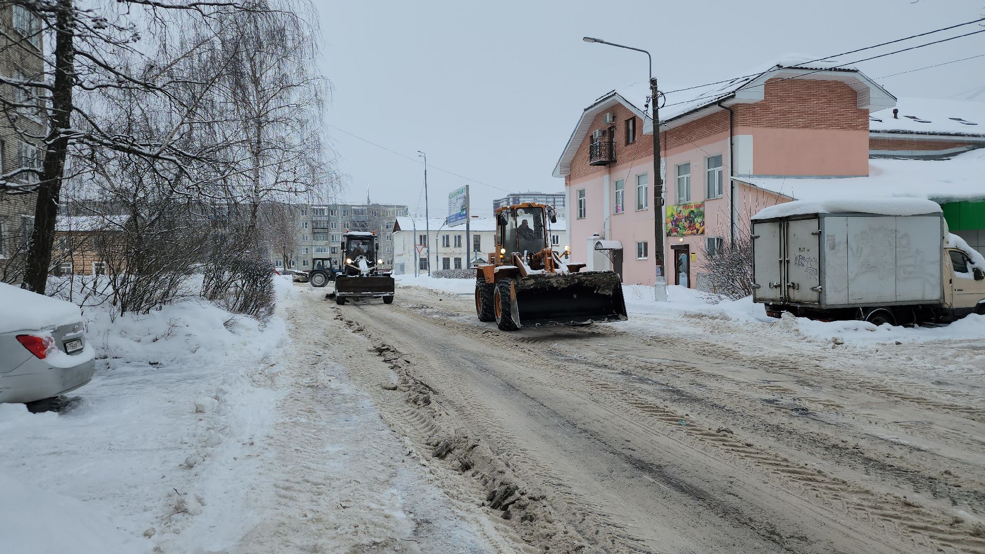 коммунальные службы, уборка снега, циклон, Старая Купавна, Богородский городской округ,