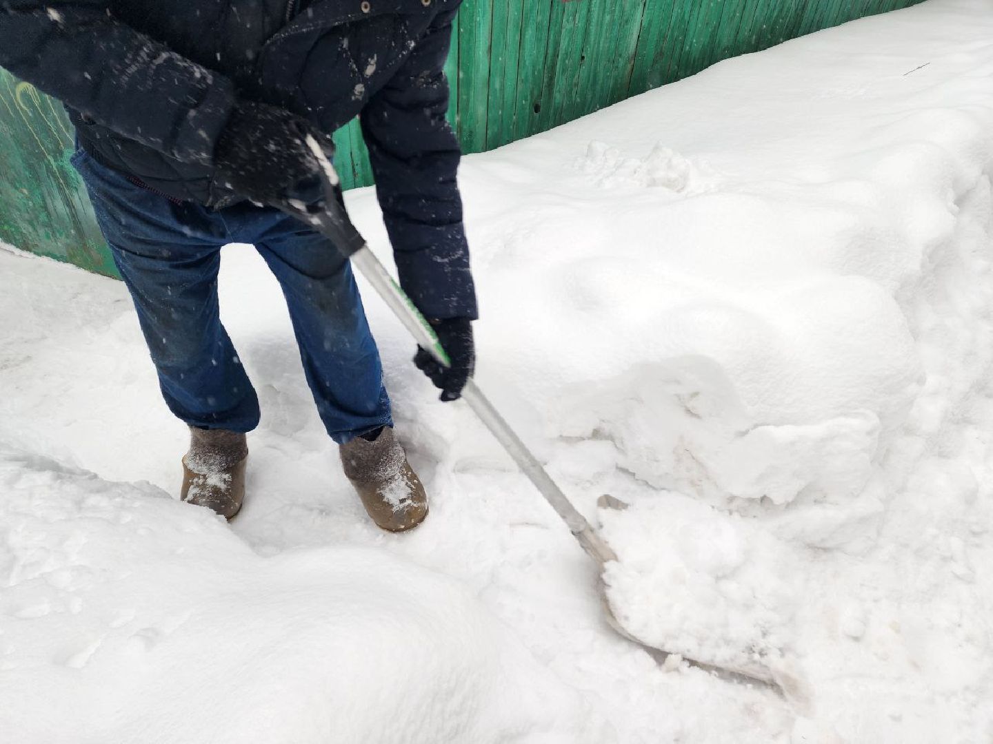 Солнечногорск, Уборка снега, Снегопад, Жители, Лопаты,