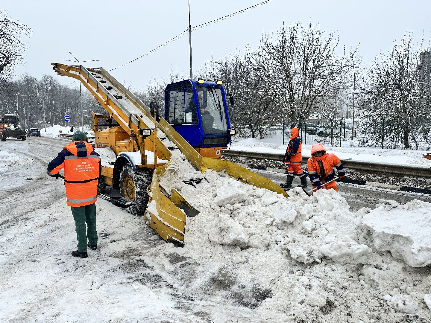 Снег, Циклон, уборка снега, наро-фоминск,